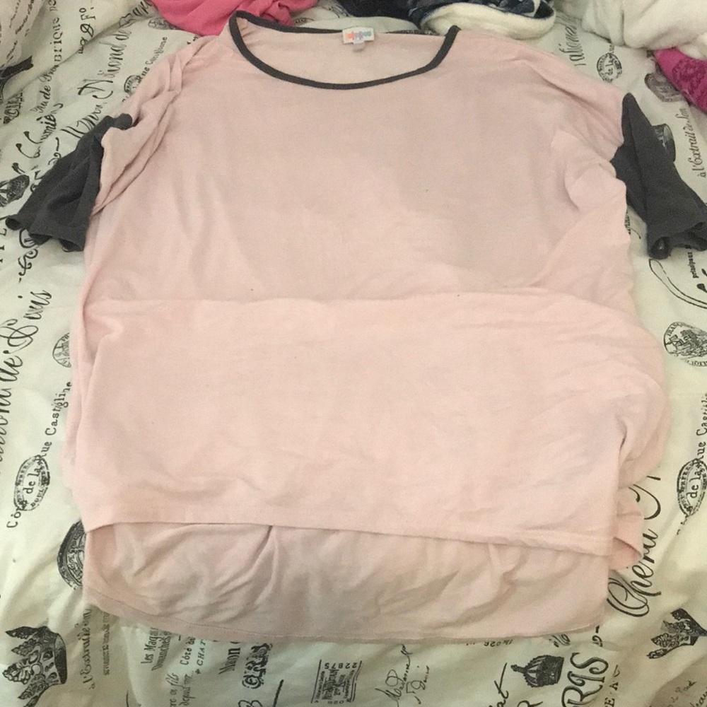 COPY - LuLaRoe pink and gray dress or over sized …